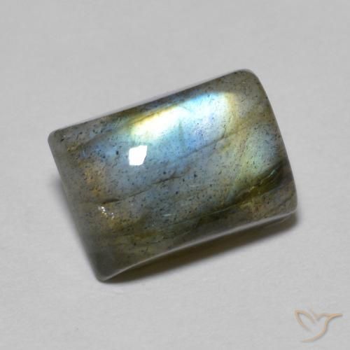 Labradorite Multicolore naturelle Baquette, 2.20 ct, Translucide