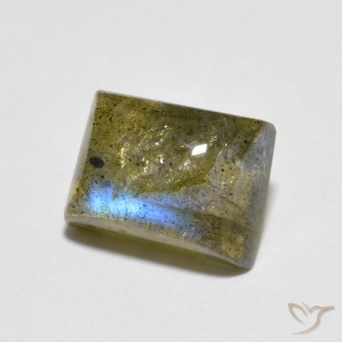 Labradorite Multicolore naturelle Baquette, 2.29 ct, Transparent
