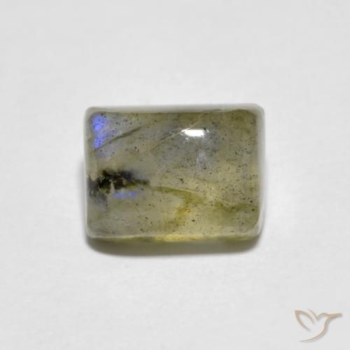 Labradorite Multicolore naturelle Baquette, 1.93 ct, Transparent