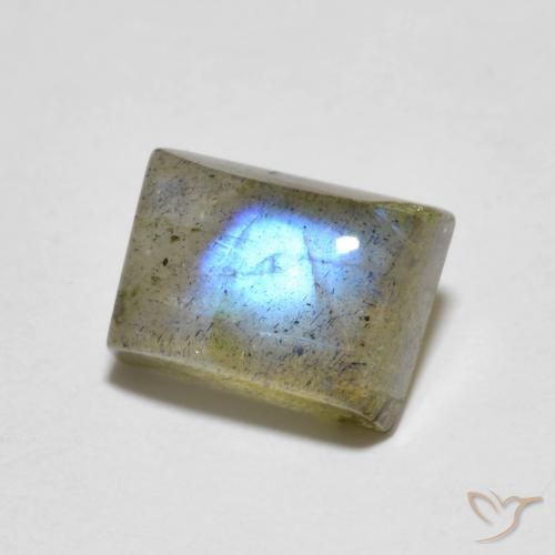 Labradorite Multicolore naturelle Baquette, 2.21 ct, Transparent