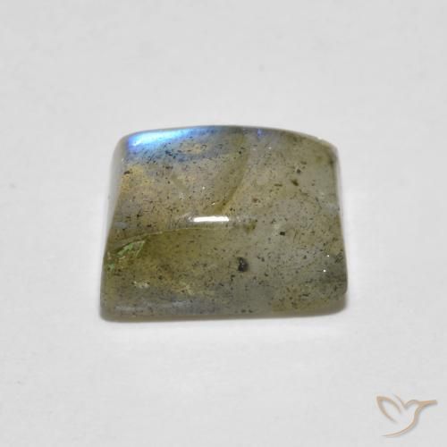 Labradorite Multicolore naturelle Baquette, 2.21 ct, Transparent