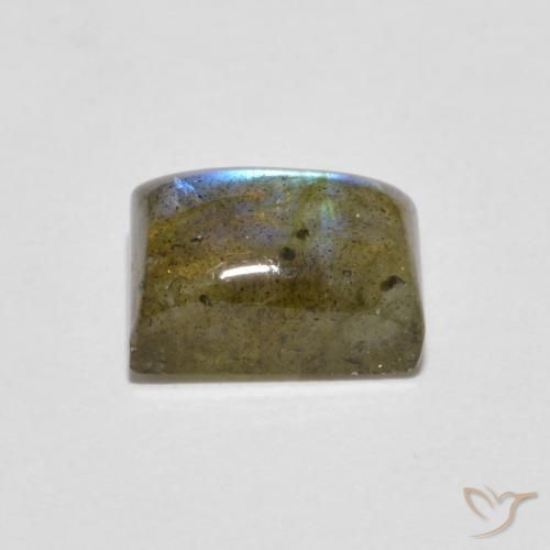Labradorite Multicolore naturelle Baquette, 1.79 ct, Translucide