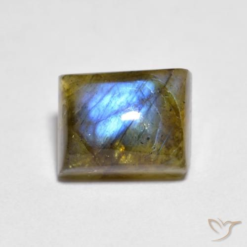 Labradorite Multicolore naturelle Baquette, 1.96 ct, Translucide