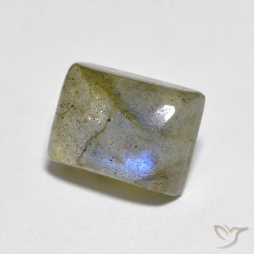 Labradorite Multicolore naturelle Baquette, 2.43 ct, Transparent