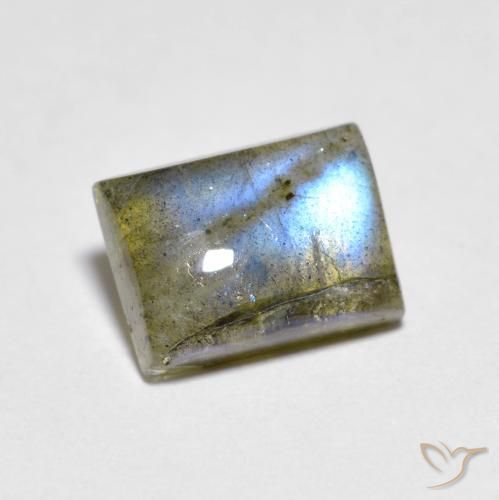 Labradorite Multicolore naturelle Baquette, 1.79 ct, Transparent