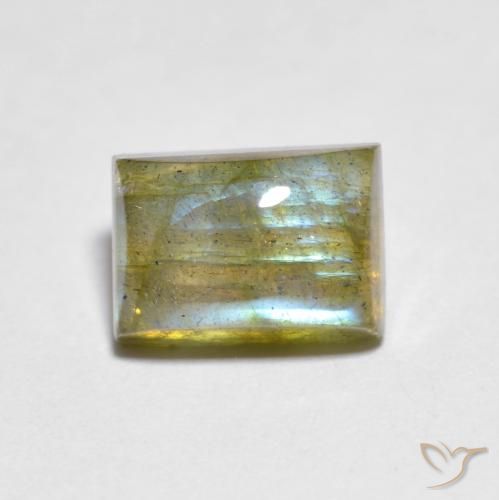 2.18ct Naturel Multicolore Labradorite, Baquette, Transparent
