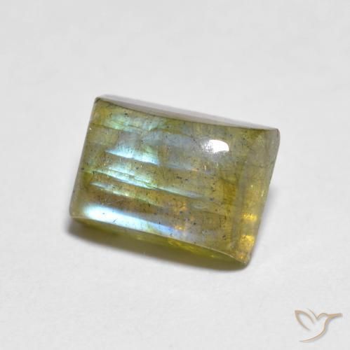 Labradorite Multicolore naturelle Baquette, 2.18 ct, Transparent
