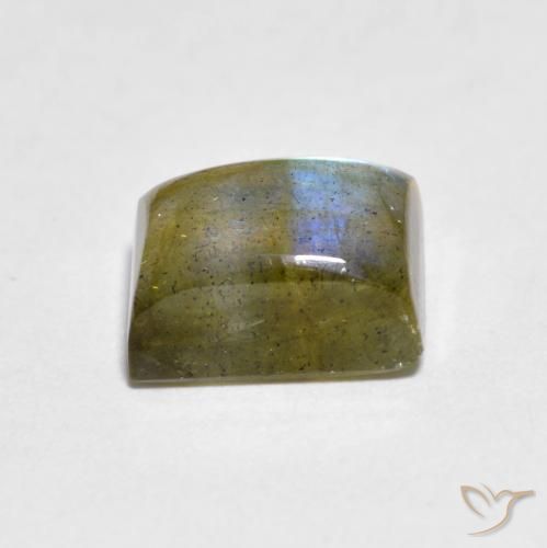 Labradorite Multicolore naturelle Baquette, 2.18 ct, Transparent