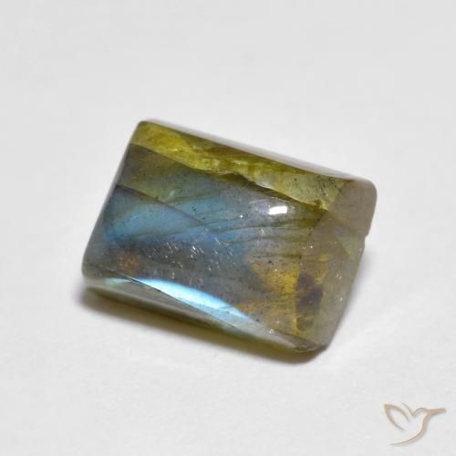 Labradorite Multicolore naturelle Baquette, 2.25 ct, Transparent