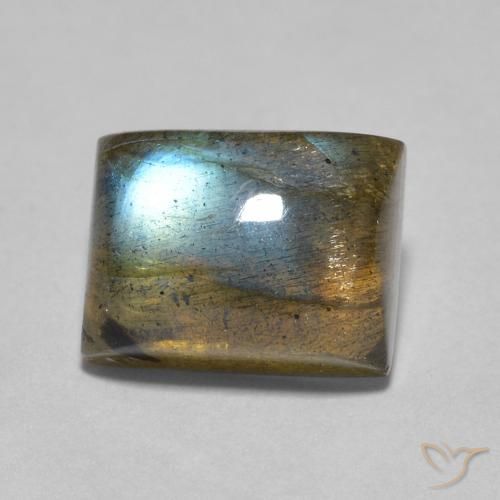 2.53ct Naturel Multicolore Labradorite, Baquette, Transparent