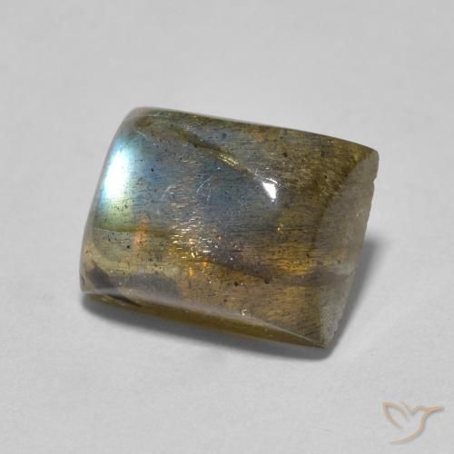 Labradorite Multicolore naturelle Baquette, 2.53 ct, Transparent