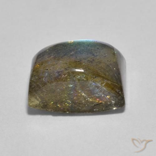 Labradorite Multicolore naturelle Baquette, 2.53 ct, Transparent