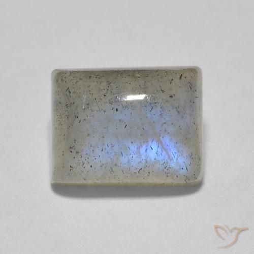 2.40ct Naturel Multicolore Labradorite, Baquette, Translucide