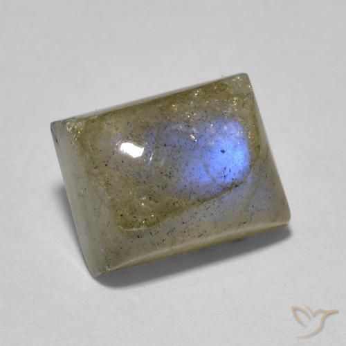 Labradorite Multicolore naturelle Baquette, 2.46 ct, Translucide