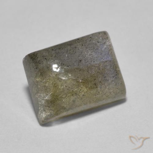 Labradorite Multicolore naturelle Baquette, 2.15 ct, Translucide