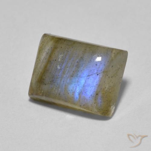 Labradorite Multicolore naturelle Baquette, 1.89 ct, Translucide