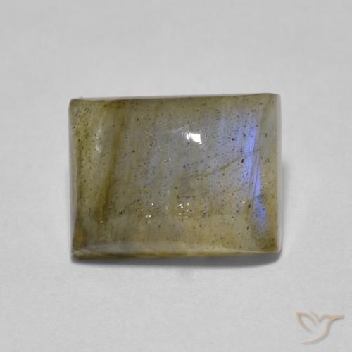 Labradorite Multicolore naturelle Baquette, 1.89 ct, Translucide