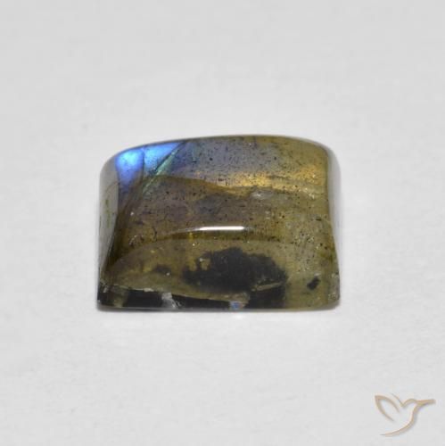 Labradorite Multicolore naturelle Baquette, 2.21 ct, Transparent