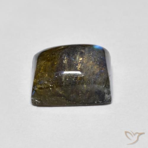 Labradorite Multicolore naturelle Baquette, 2.42 ct, Translucide