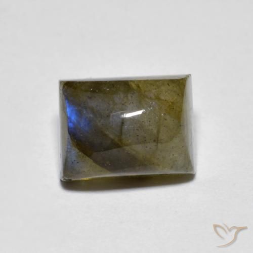 Labradorite Multicolore naturelle Baquette, 2.69 ct, Translucide