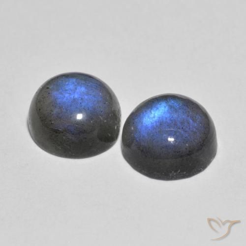 Achetez naturel 4,80ct multicolore labradorite gems, coupe roude, en provenance madagascar chez gemselect. en stock, livraison internationale!