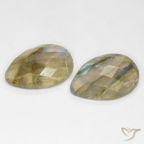 Shop natural 13.52ct Multicolore Labradorite gems, En forme de poire, from Madagascar at GemSelect. In stock, global shipping!