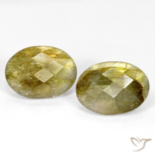 15.66ctw Naturel Multicolore Labradorite, ovale, Translucide
