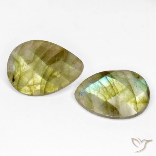 Shop natural 12.66ct Multicolore Labradorite gems, En forme de poire, from Madagascar at GemSelect. In stock, global shipping!