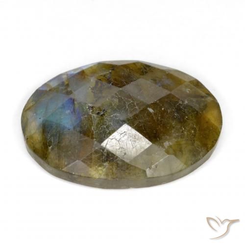 Labradorite Multicolore naturelle ovale, 11.59 ct, Translucide