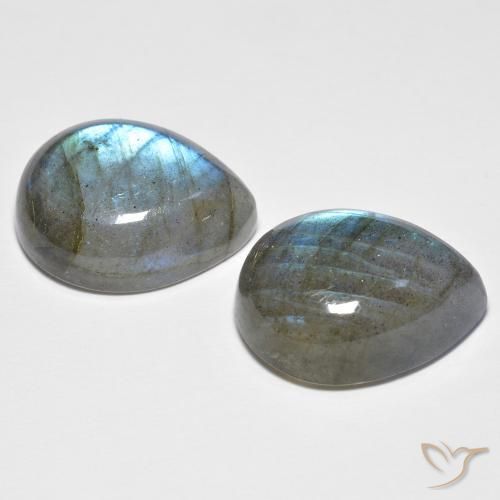 Shop natural 19.78ct Multicolore Labradorite gems, En forme de poire, from Madagascar at GemSelect. In stock, global shipping!