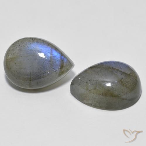Shop natural 20.10ct Multicolore Labradorite gems, En forme de poire, from Madagascar at GemSelect. In stock, global shipping!