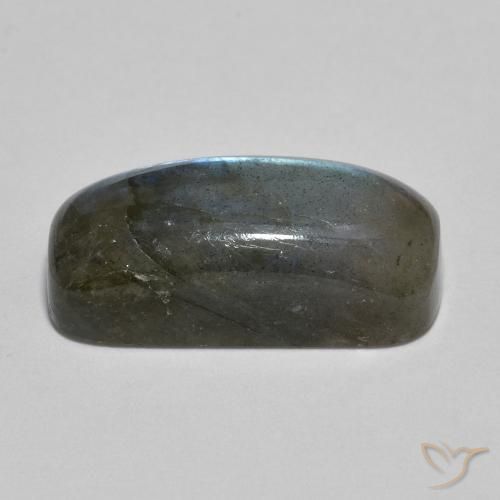 Labradorite Multicolore naturelle Coussin, 9.58 ct, Translucide