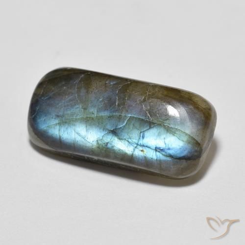Labradorite Multicolore naturelle Coussin, 7.16 ct, Translucide