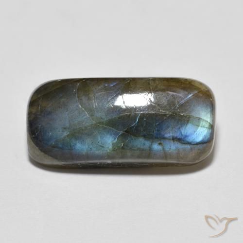 Labradorite Multicolore naturelle Coussin, 7.16 ct, Translucide