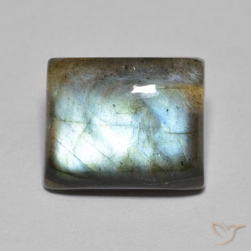 Labradorite Multicolore naturelle Baquette, 5.45 ct, Translucide