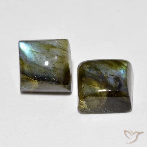 Shop natural 4.02ct Multicolore Labradorite gems, Carré, from Madagascar at GemSelect. In stock, global shipping!
