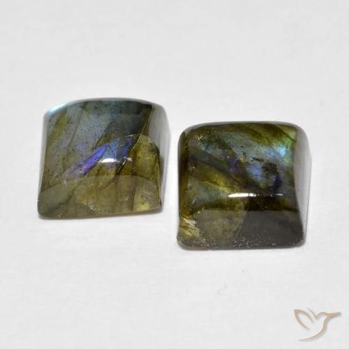 Shop natural 4.02ct Multicolore Labradorite gems, Carré, from Madagascar at GemSelect. In stock, global shipping!
