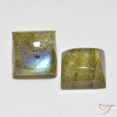 Shop natural 3.96ct Multicolore Labradorite gems, Carré, from Madagascar at GemSelect. In stock, global shipping!