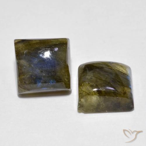 Shop natural 4.02ct Multicolore Labradorite gems, Carré, from Madagascar at GemSelect. In stock, global shipping!