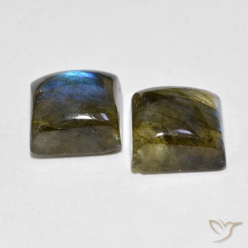 Shop natural 4.02ct Multicolore Labradorite gems, Carré, from Madagascar at GemSelect. In stock, global shipping!