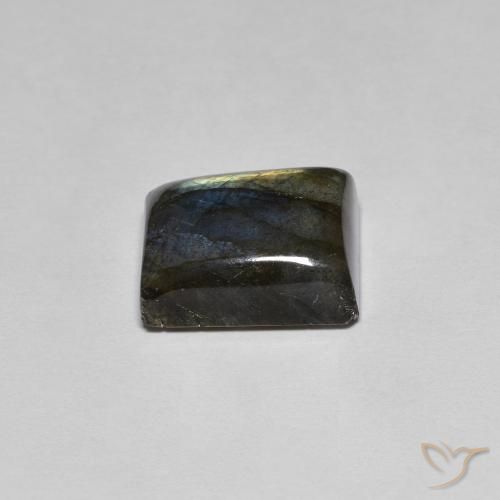 Labradorite Multicolore naturelle Baquette, 6.48 ct, Translucide