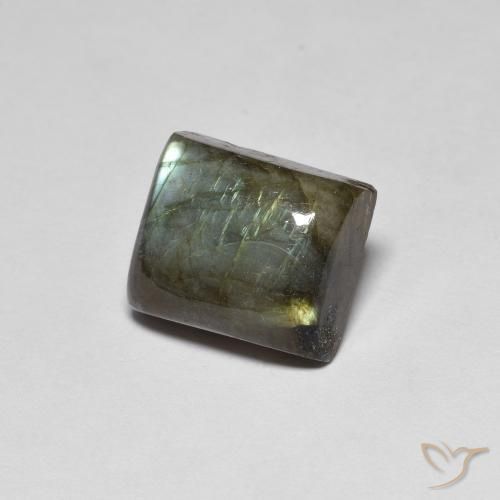 Labradorite Multicolore naturelle Baquette, 7.41 ct, Translucide