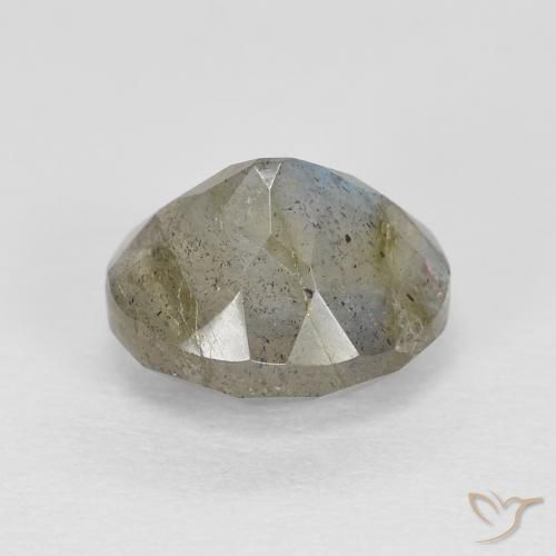 Labradorite Multicolore naturelle ovale, 1.32 ct, Translucide