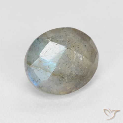 Labradorite Multicolore naturelle ovale, 1.33 ct, Translucide
