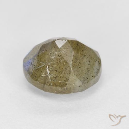 Labradorite Multicolore naturelle ovale, 1.33 ct, Translucide