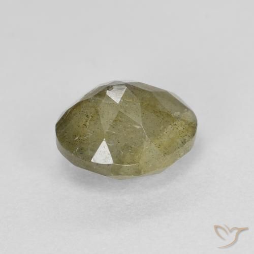 Labradorite Multicolore naturelle ovale, 1.25 ct, Translucide