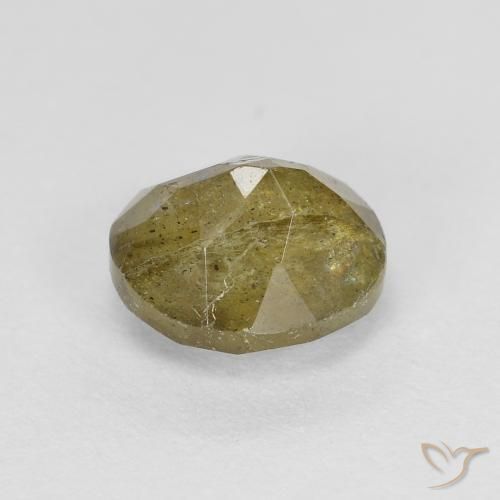 Labradorite Multicolore naturelle ovale, 1.26 ct, Translucide