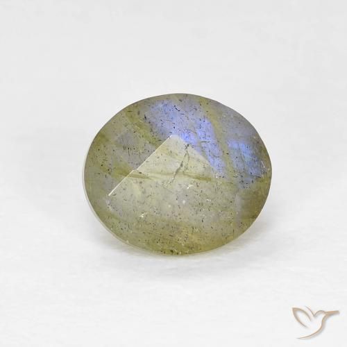 1.19ct Naturel Multicolore Labradorite, ovale, Translucide