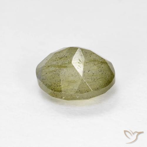 Labradorite Multicolore naturelle ovale, 1.19 ct, Translucide