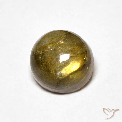 1.22ct Naturel Multicolore Labradorite, Tour, Translucide